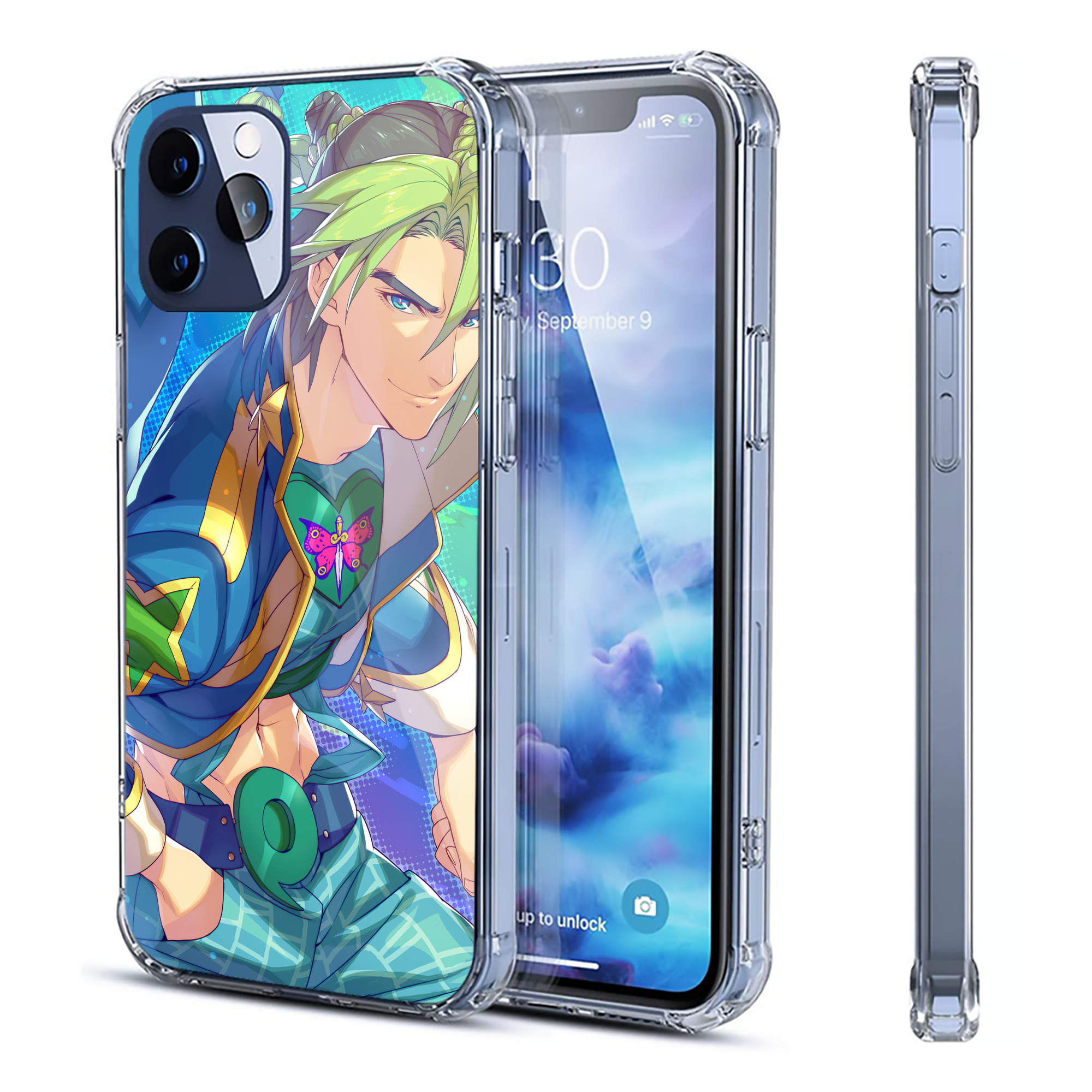 （画像用） ジョジョの奇妙な冒険 JoJo's Bizarre Adventure 【iPhone 12シリーズ対応】透明スマホケース（クリアソフトケース）